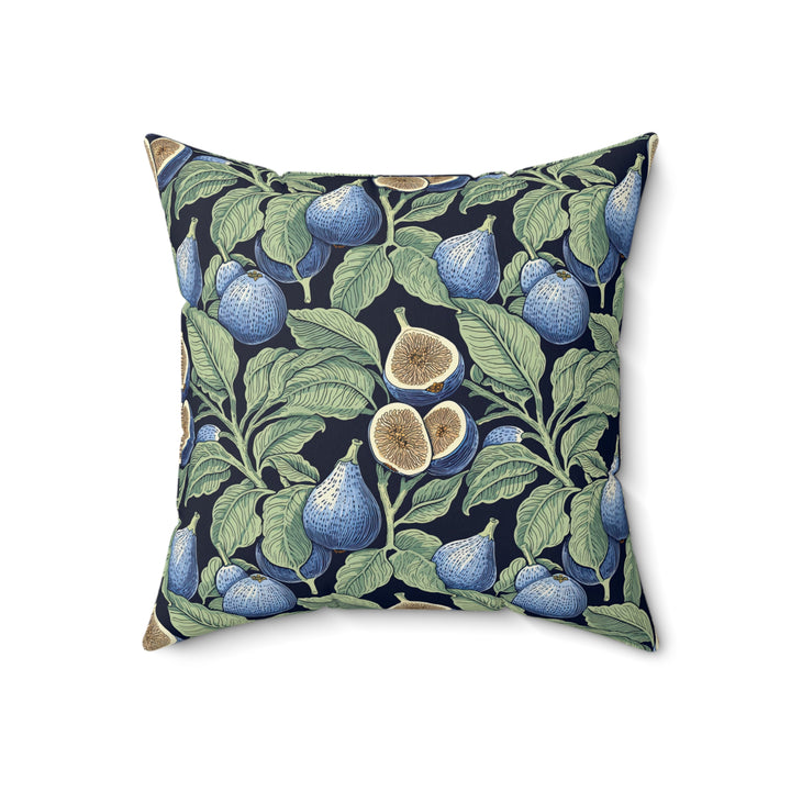 Microsuede Cushion / William Morris Inspired - Sliced Figs