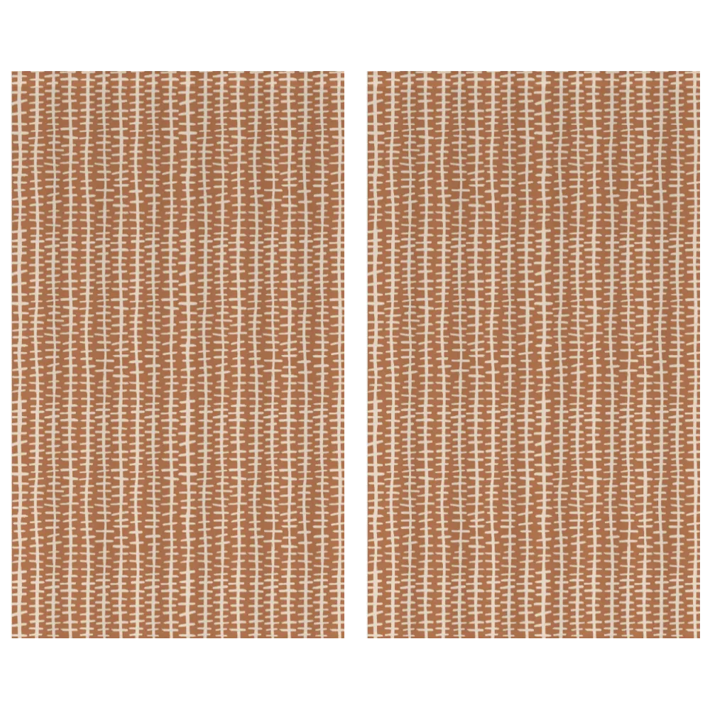 Ikat Fusion Curtain Panel Set – Sand &amp; Sea