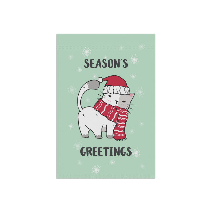 Double-sided Garden & House Banner / Merry Catmus - Green / 4 Design Choices