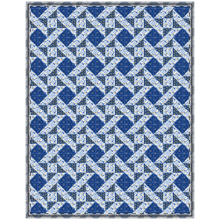 Quilted Coverlet / 4 sizes / Patchwork / Quad Star / Hanukkah