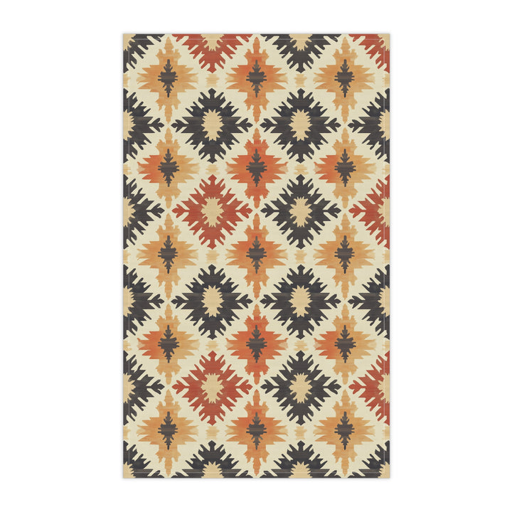 Cotton Twill Tea Towel / Fall Ikat - Fall Spice