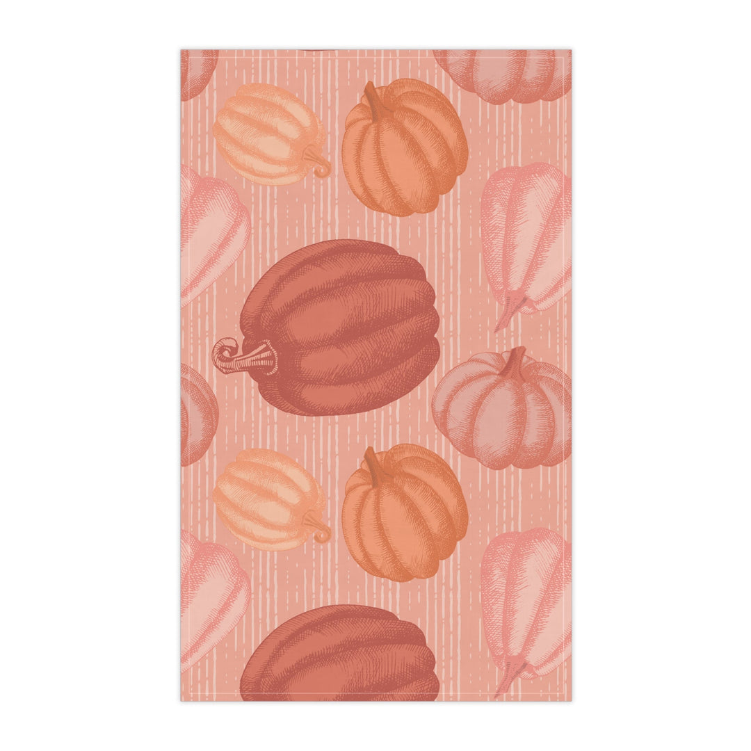 Cotton Twill Tea Towel / Cozy Pumpkins