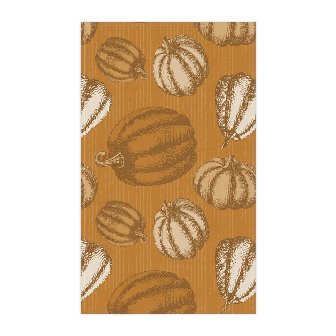 Cotton Twill Tea Towel / Cozy Pumpkins