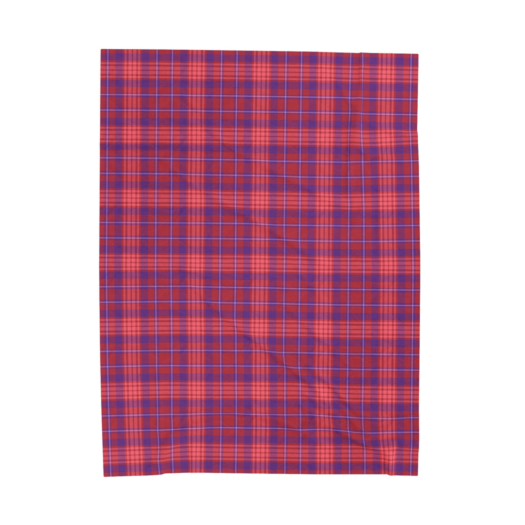 Velveteen Plush Blanket / Winter Pretty Plaids