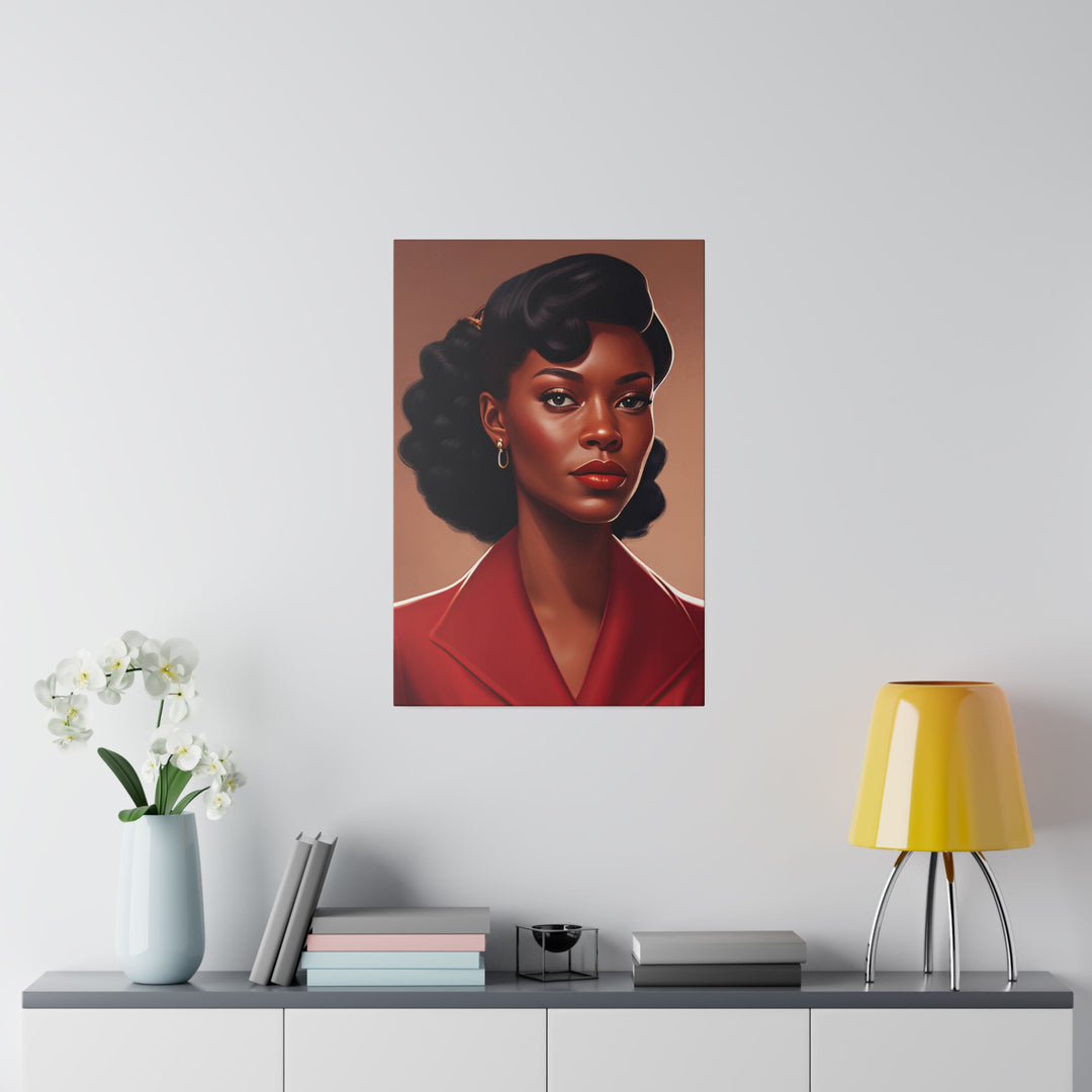 Vertical Matte Canvas / Confident Women Portrait Series - Andricia