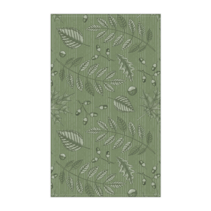 Cotton Twill Tea Towel / Cozy Leaves