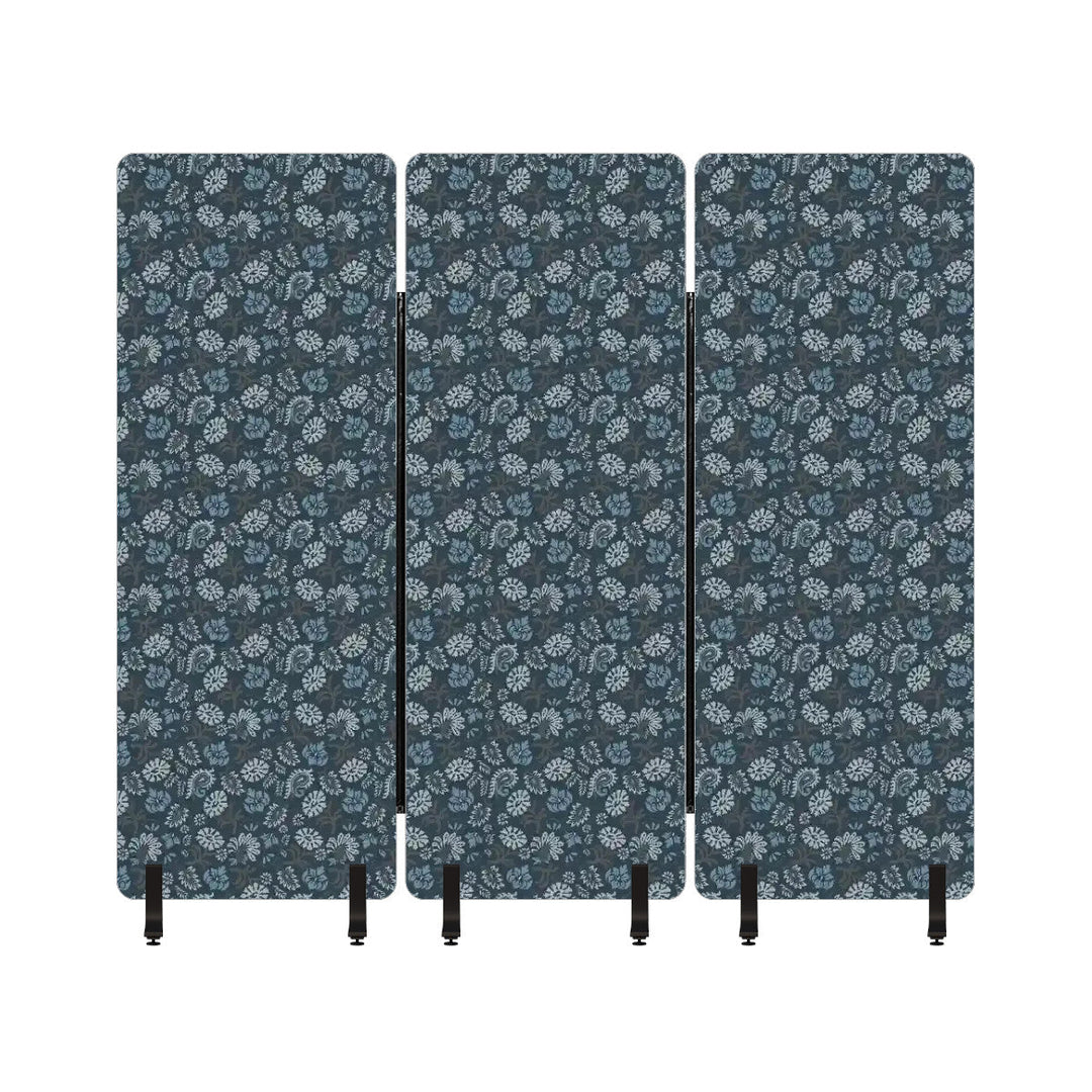 3 Panel Sound-Absorbing Room Divider / Vintage Floral