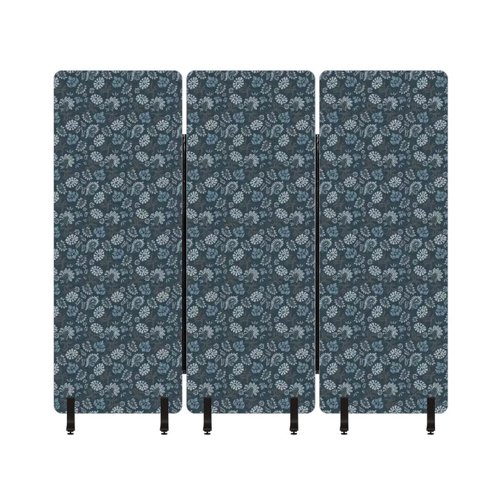 3 Panel Sound-Absorbing Room Divider / Vintage Floral