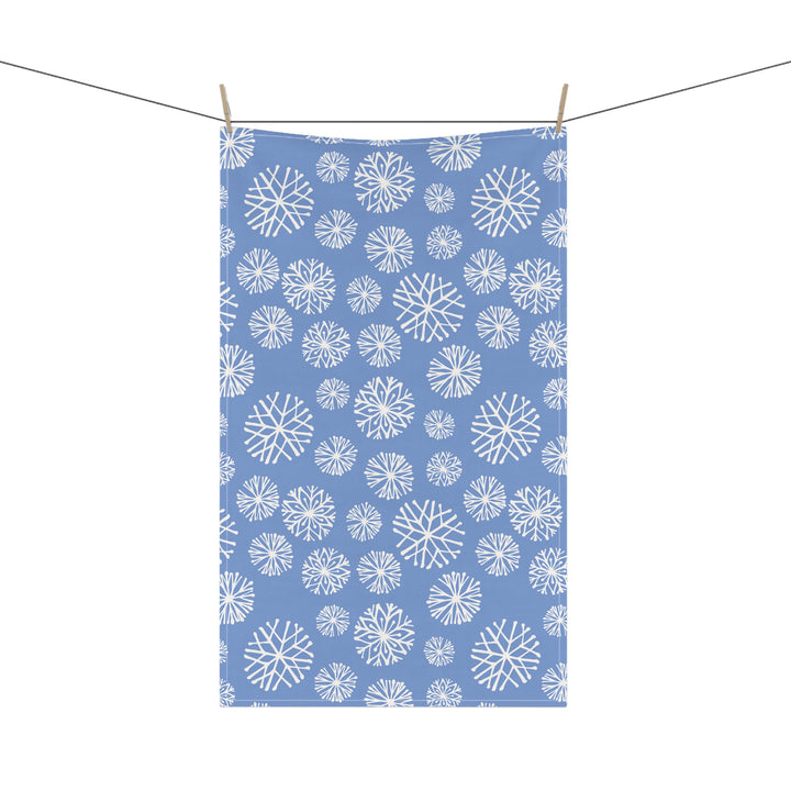 Cotton Twill Tea Towel / Winter Snowflakes