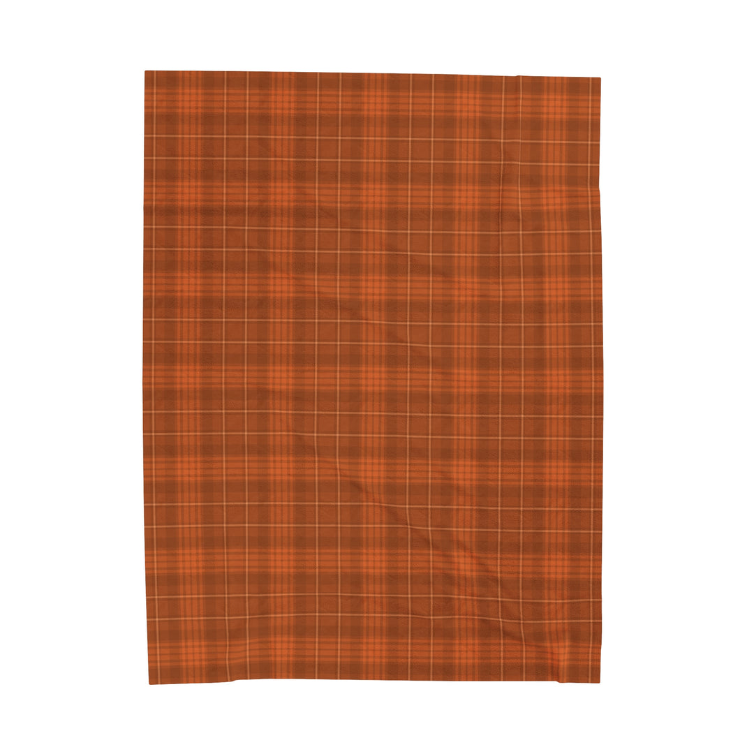 Velveteen Plush Blanket / Cozy Fall Plaids