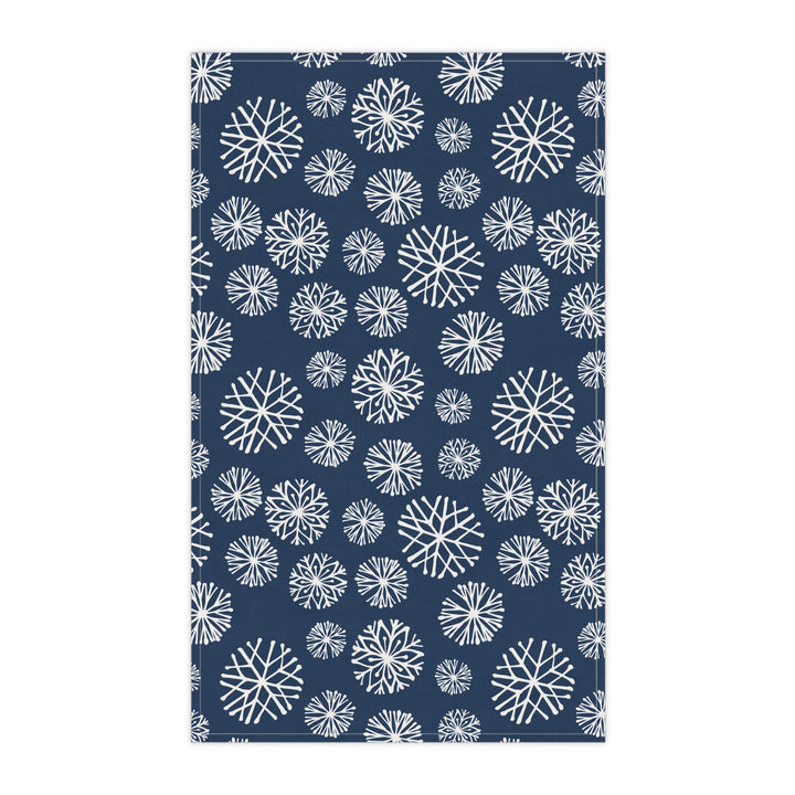 Cotton Twill Tea Towel / Winter Snowflakes