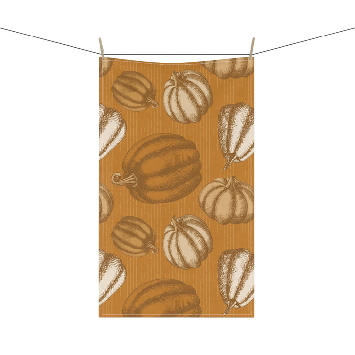 Cotton Twill Tea Towel / Cozy Pumpkins