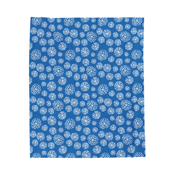 Velveteen Plush Blanket / Winter Snowflakes