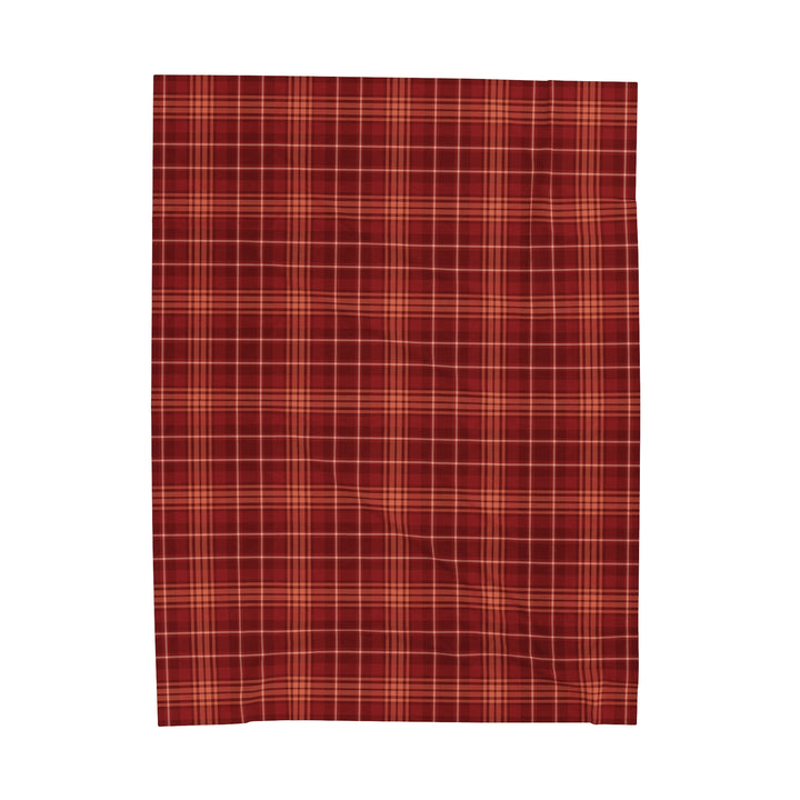 Velveteen Plush Blanket / Crisp Fall Plaids