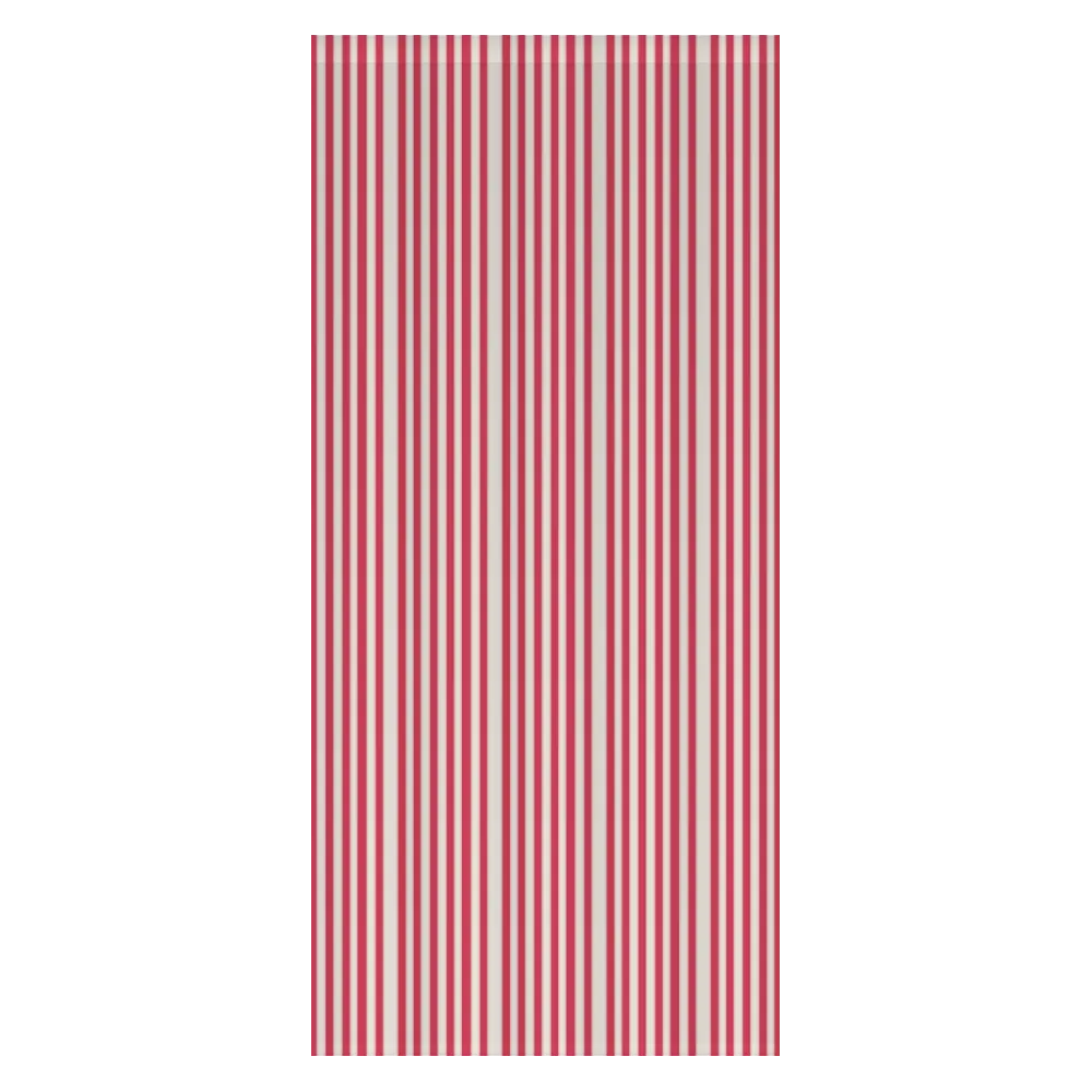 Window Curtain Set - Cotton Blend (2 Panels) | French Stripe - Rose