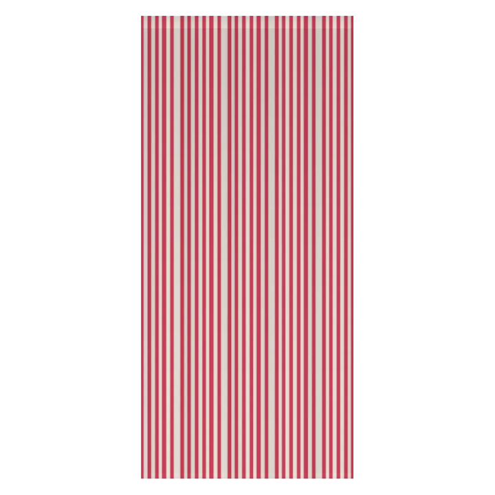 Window Curtain Set - Cotton Blend (2 Panels) | French Stripe - Rose