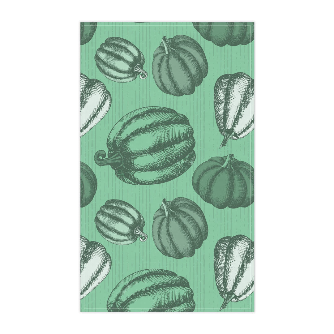 Cotton Twill Tea Towel / Cozy Pumpkins