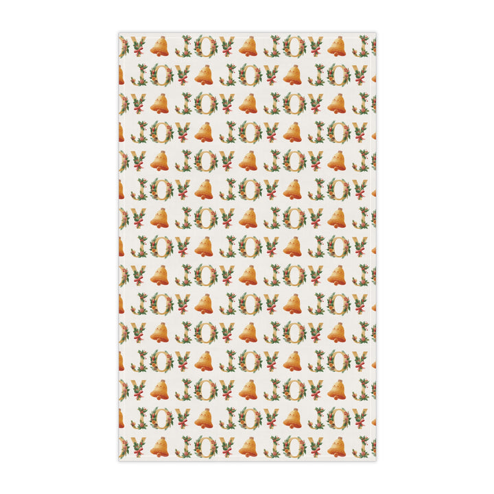 Cotton Twill Tea Towel / Festive Text Collection / Merry Christmas, Peace, Love, Joy