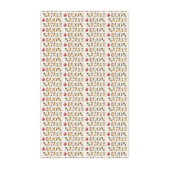 Cotton Twill Tea Towel / Festive Text Collection / Merry Christmas in Various Languages