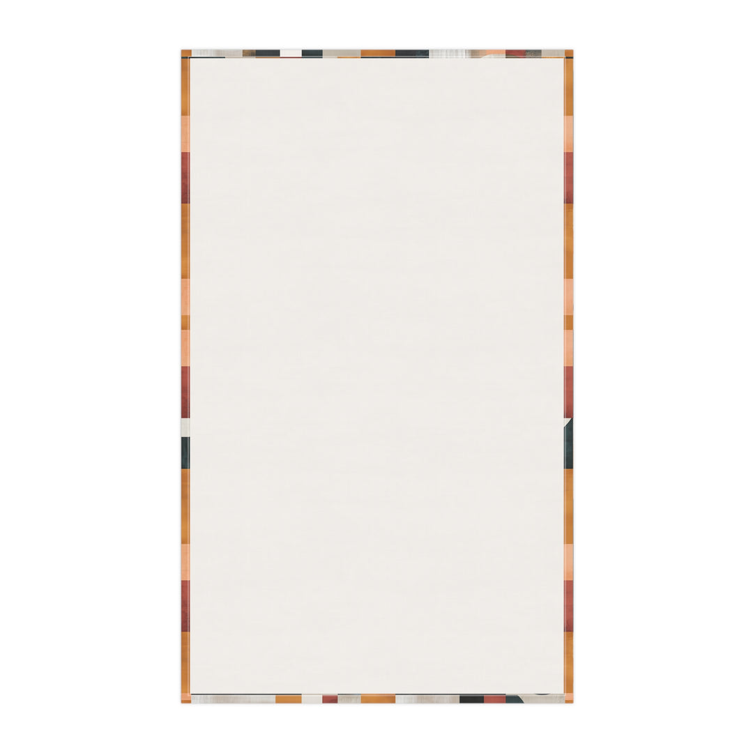 Cotton Twill Tea Towel / Diego (Abstract Geometric in Fall Colors)