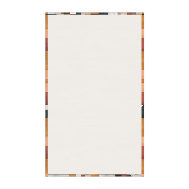 Cotton Twill Tea Towel / Diego (Abstract Geometric in Fall Colors)