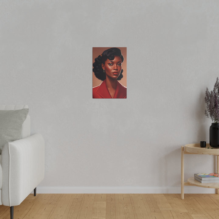 Vertical Matte Canvas / Confident Women Portrait Series - Andricia