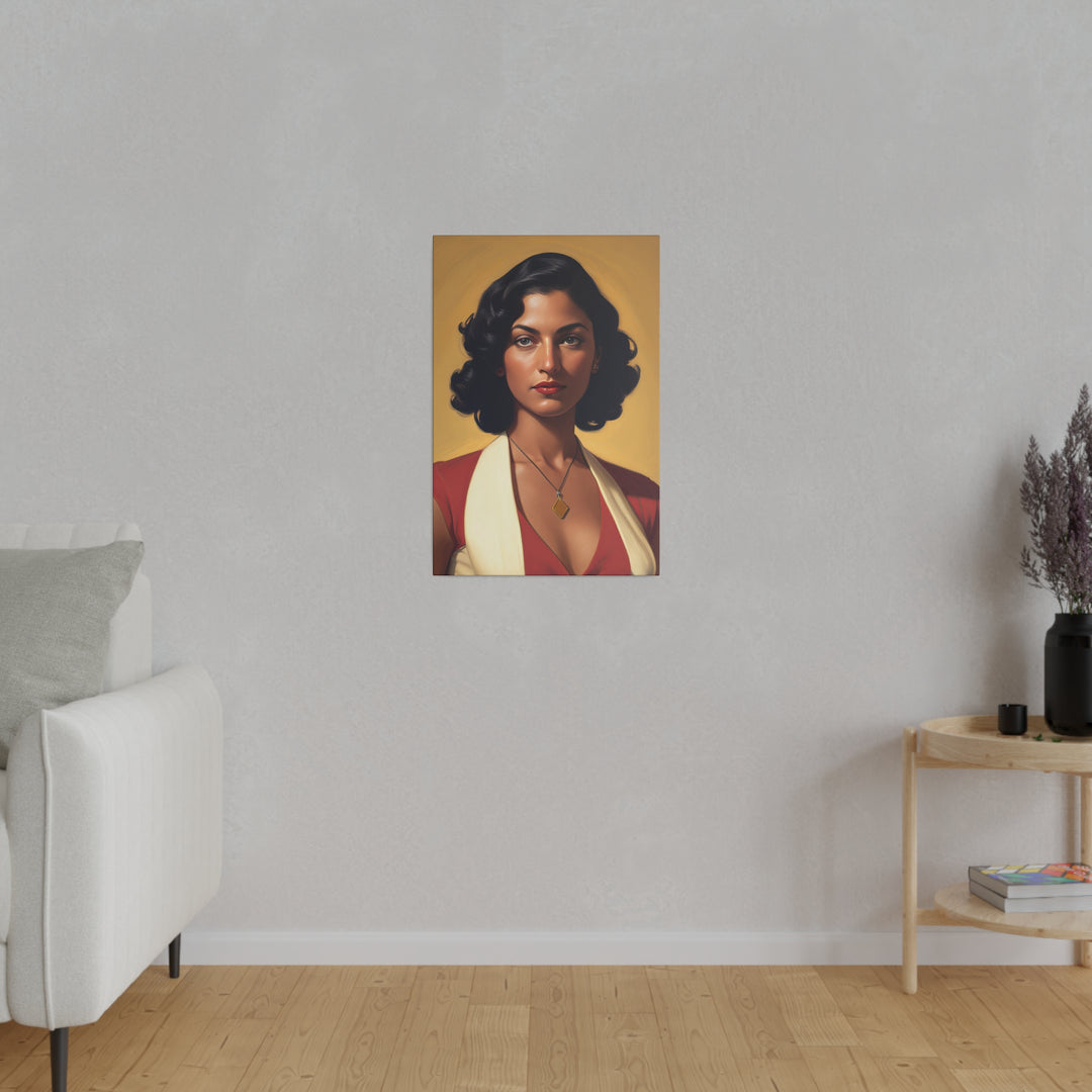 Vertical Matte Canvas / Confident Women Portrait Series - Larasati