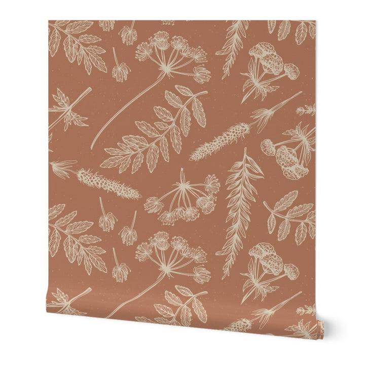 Wallpaper | Botanical - Spiced Cider (SW - Naturally Refined Collection)