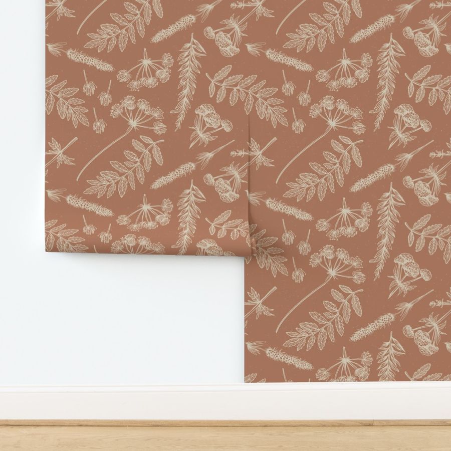 Wallpaper | Botanical - Spiced Cider (SW - Naturally Refined Collection)