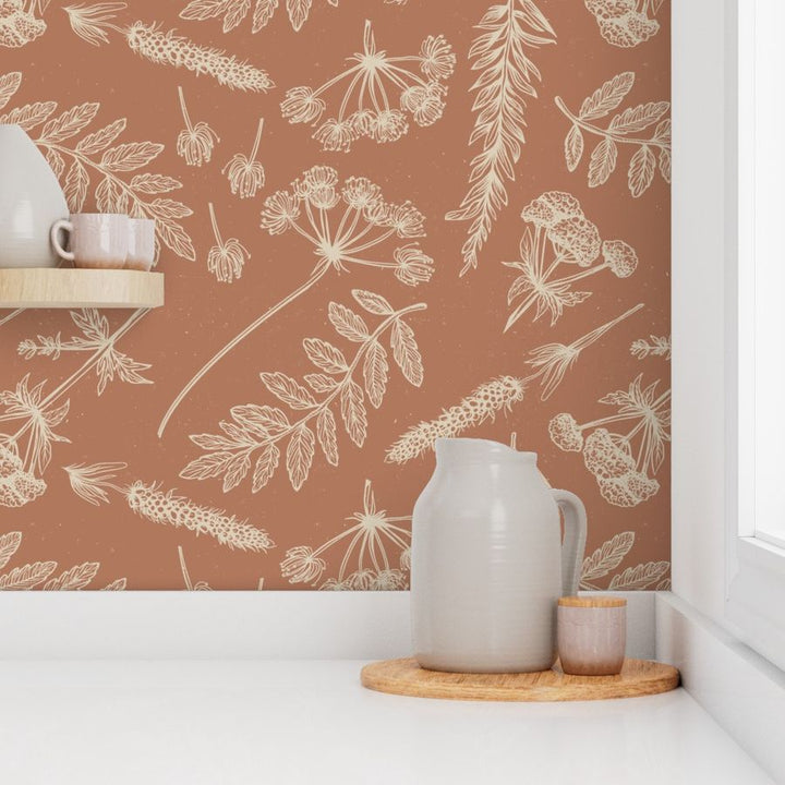 Wallpaper | Botanical - Spiced Cider (SW - Naturally Refined Collection)