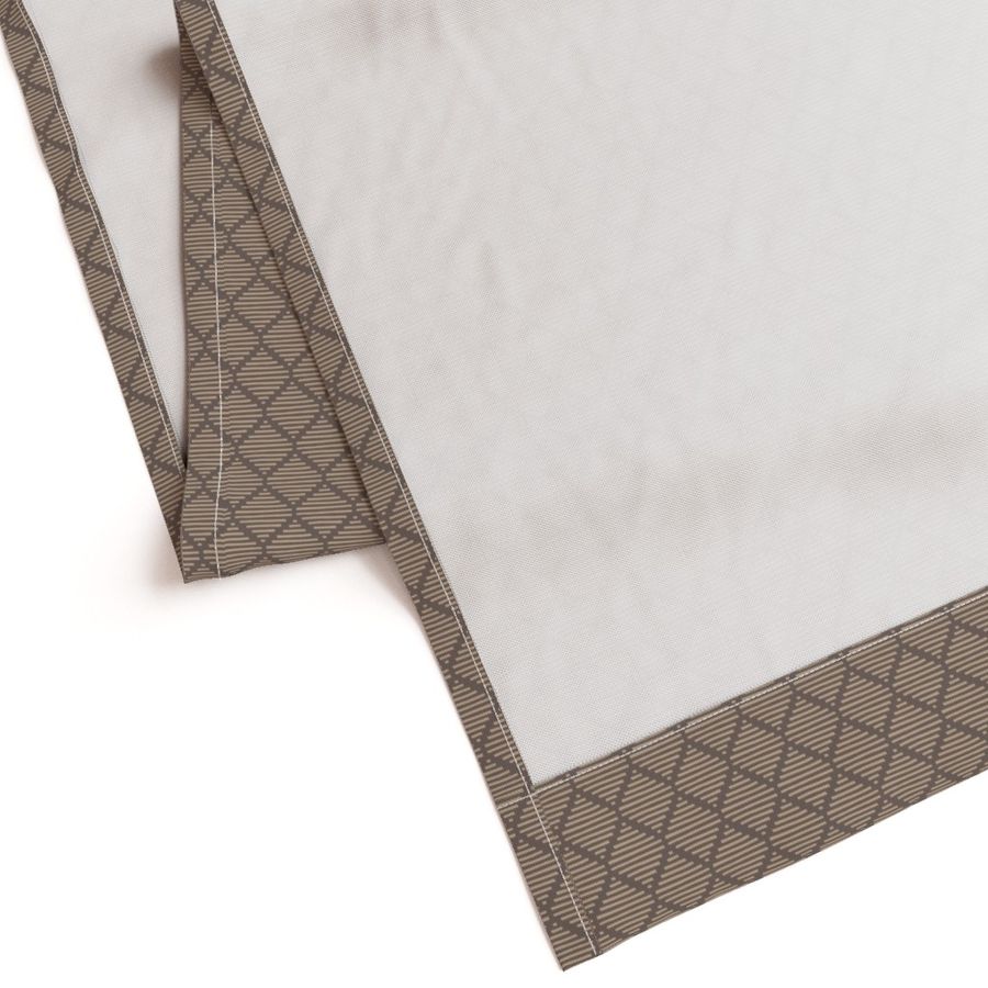 Cotton Curtain Panel | Diamond - Nutshell (SW - Naturally Refined Collection)