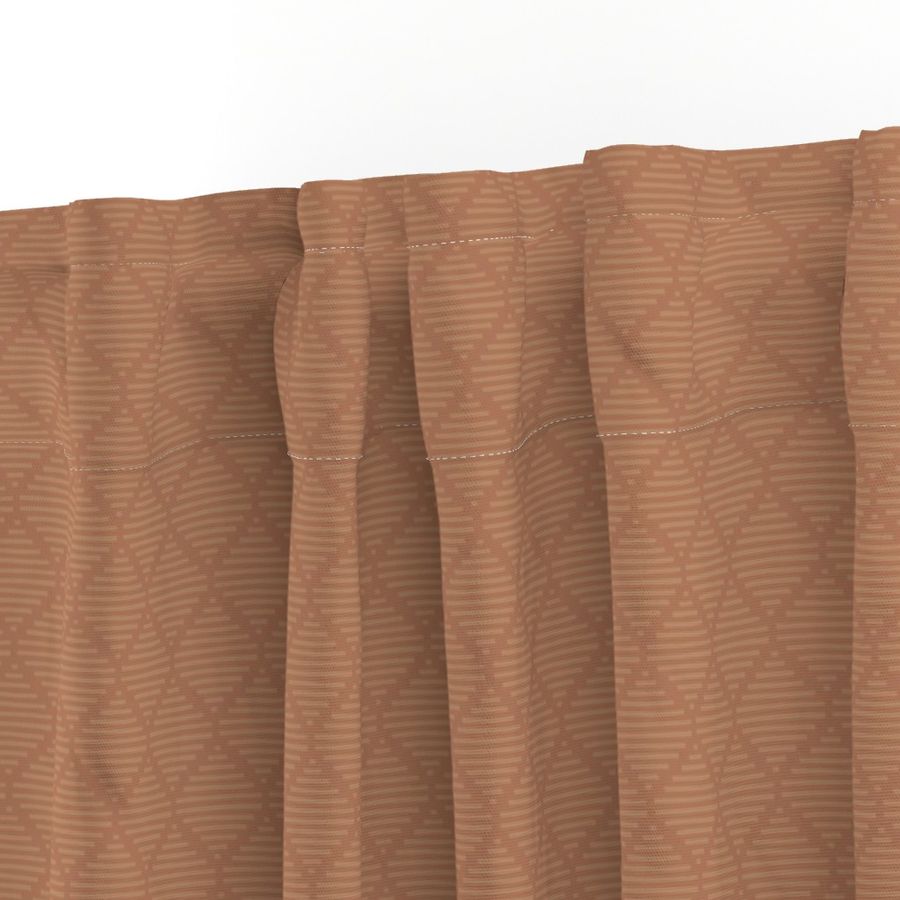 Cotton Curtain Panel | Diamond - Spiced Cider (SW - Naturally Refined Collection)