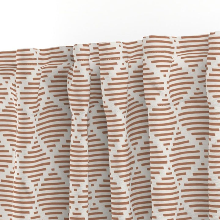 Cotton Curtain Panel | Diamond XL - Spiced Cider (SW - Naturally Refined Collection)