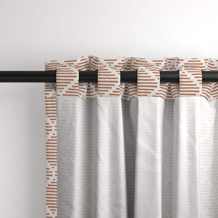 Cotton Curtain Panel | Diamond XL - Spiced Cider (SW - Naturally Refined Collection)