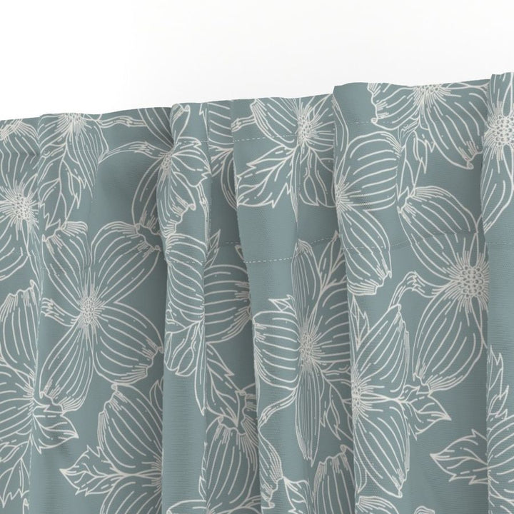 Cotton Curtain Panel | Dogwood - Delft (SW - Naturally Refined Collection)