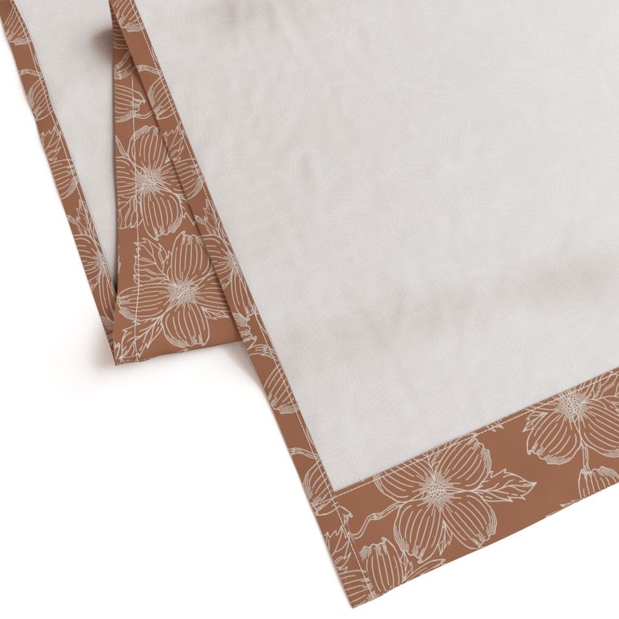 Cotton Curtain Panel | Dogwood - Spiced Cider (SW - Naturally Refined Collection)