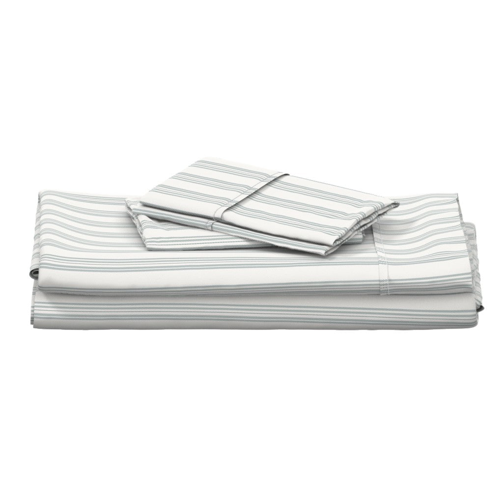 Cotton Sateen Sheet Set | Ticking Stripe  (SW Naturally Refined Collection)