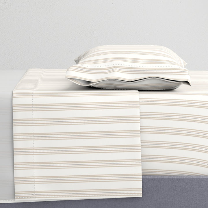 Cotton Sateen Sheet Set | Ticking Stripe  (SW Naturally Refined Collection)