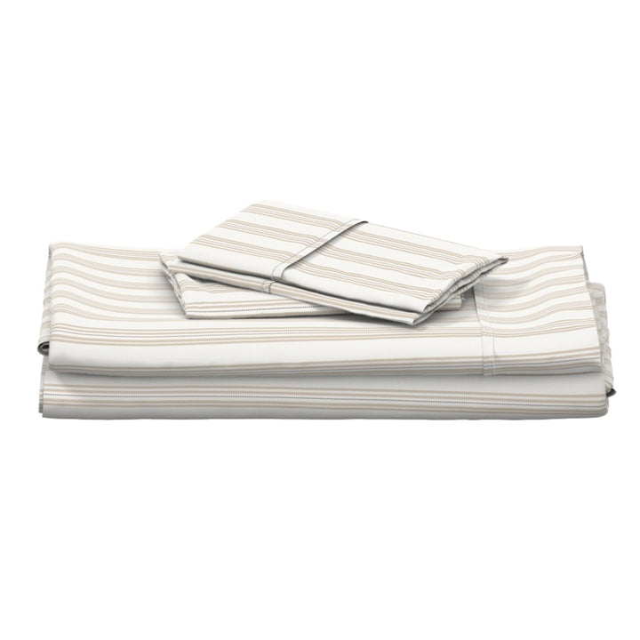 Cotton Sateen Sheet Set | Ticking Stripe  (SW Naturally Refined Collection)