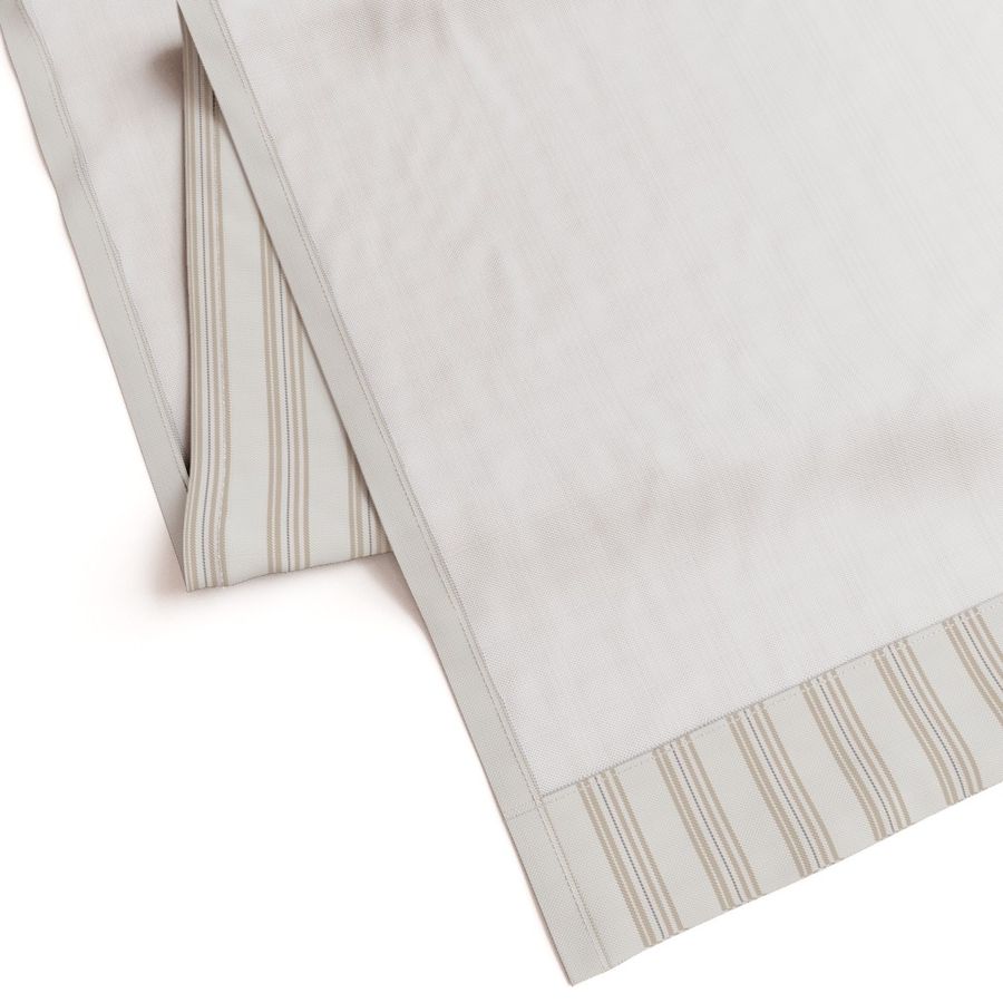 Cotton Curtain Panel | Ticking Stripe - Nomadic Desert (SW - Naturally Refined Collection)