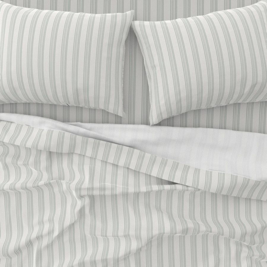 Cotton Sateen Sheet Set | Ticking Stripe  (SW Naturally Refined Collection)