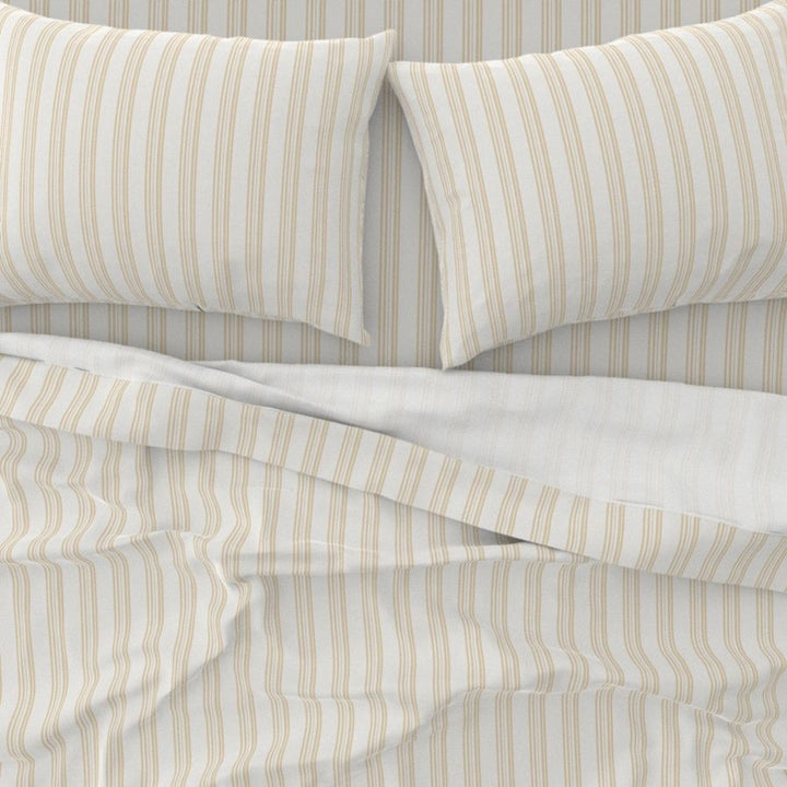 Cotton Sateen Sheet Set | Ticking Stripe  (SW Naturally Refined Collection)