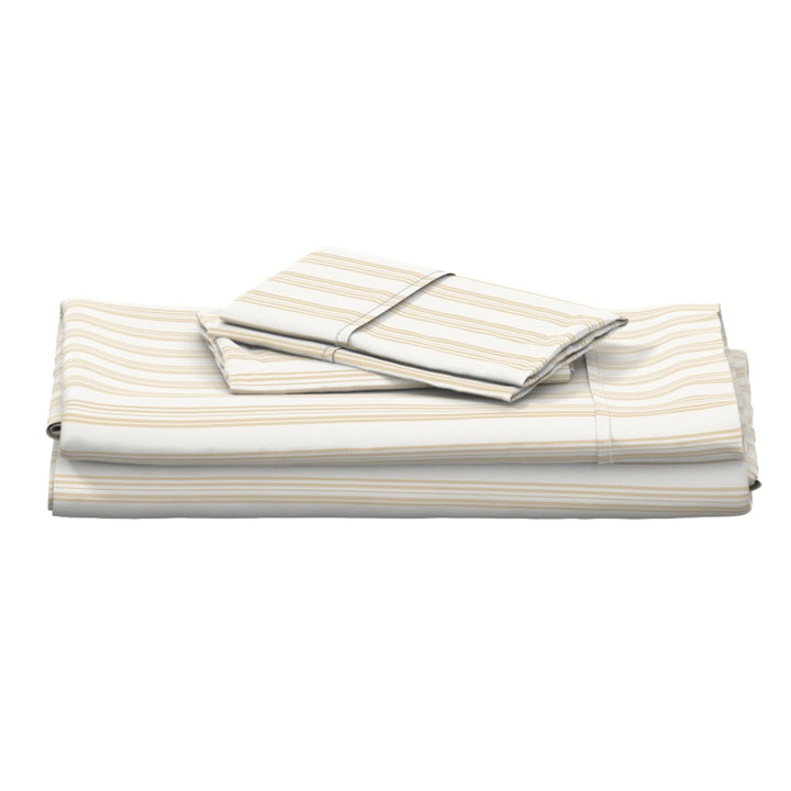 Cotton Sateen Sheet Set | Ticking Stripe  (SW Naturally Refined Collection)