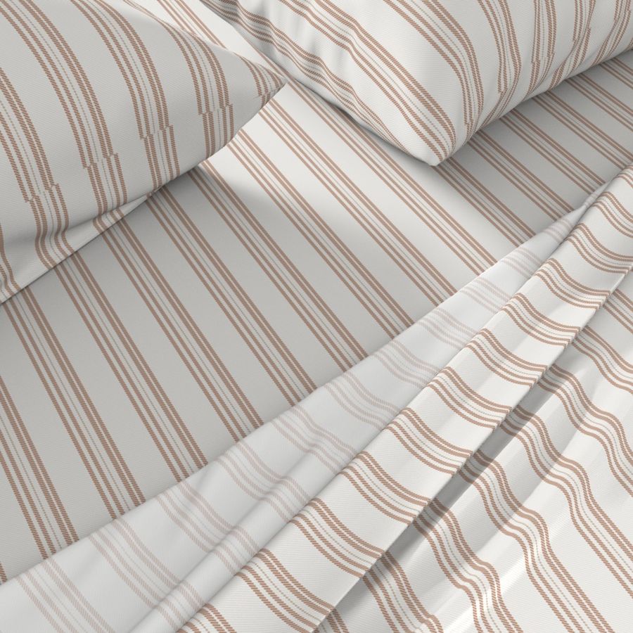 Cotton Sateen Sheet Set | Ticking Stripe  (SW Naturally Refined Collection)