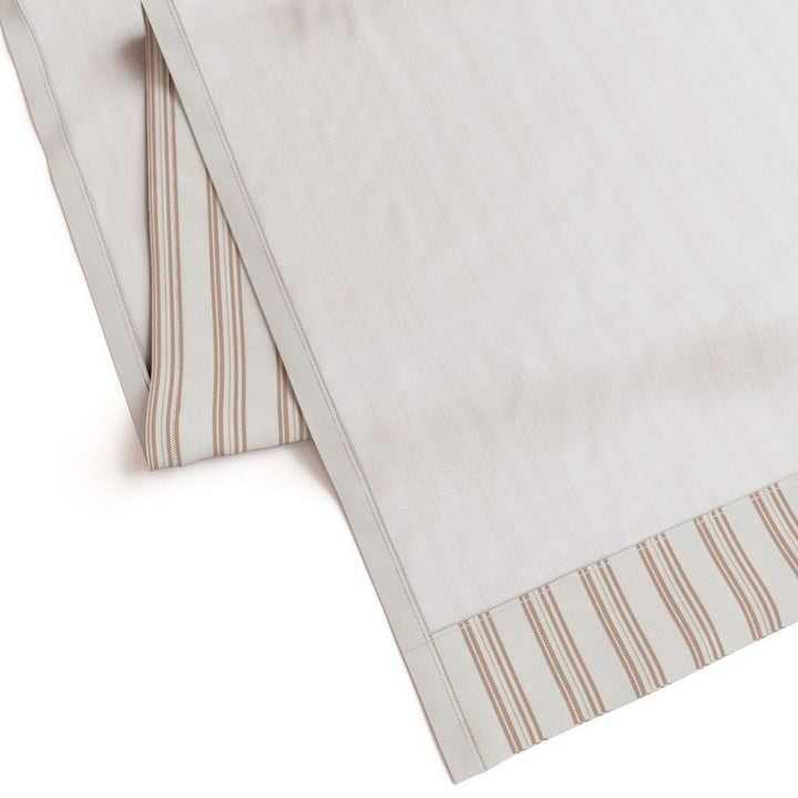 Cotton Curtain Panel | Ticking Stripe - Spiced Cider (SW - Naturally Refined Collection)