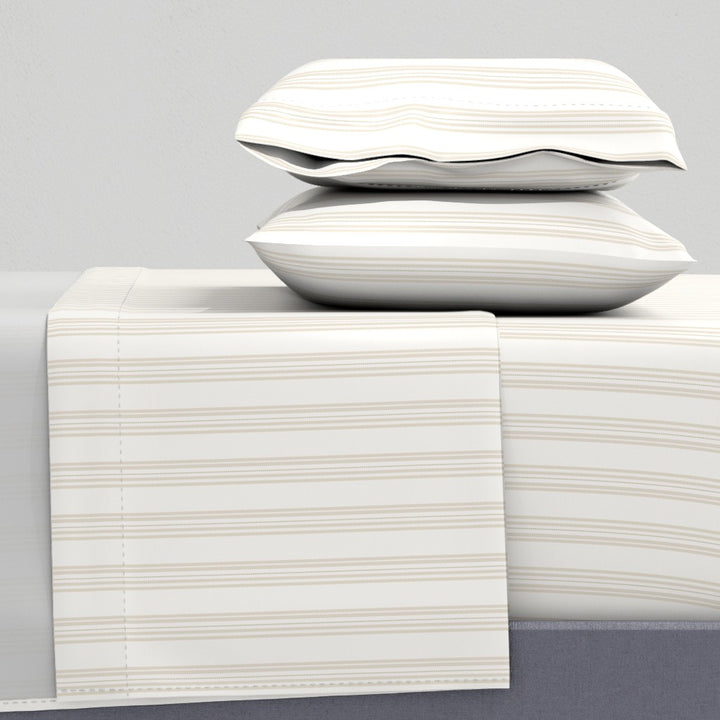 Cotton Sateen Sheet Set | Ticking Stripe  (SW Naturally Refined Collection)