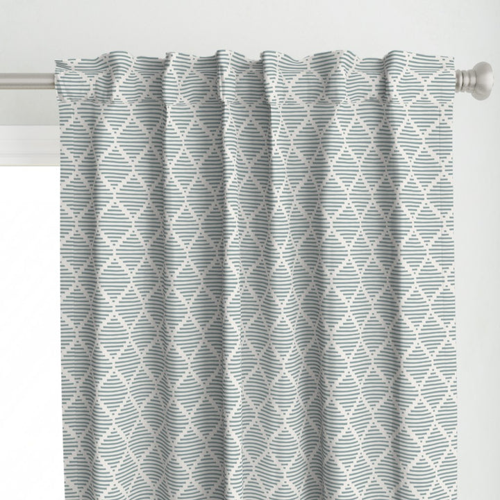 Cotton Curtain Panel | Diamond XL - Delft (SW - Naturally Refined Collection)