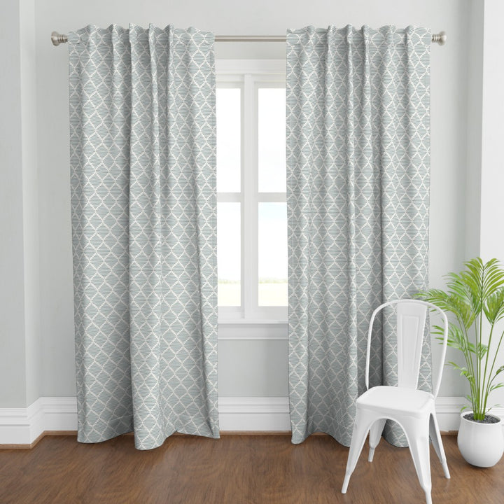 Cotton Curtain Panel | Diamond XL - Delft (SW - Naturally Refined Collection)