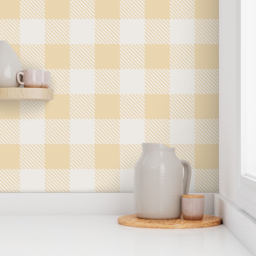 Wallpaper | Buffalo Plaid - Convivial Yellow (SW - Naturally Refined Collection)