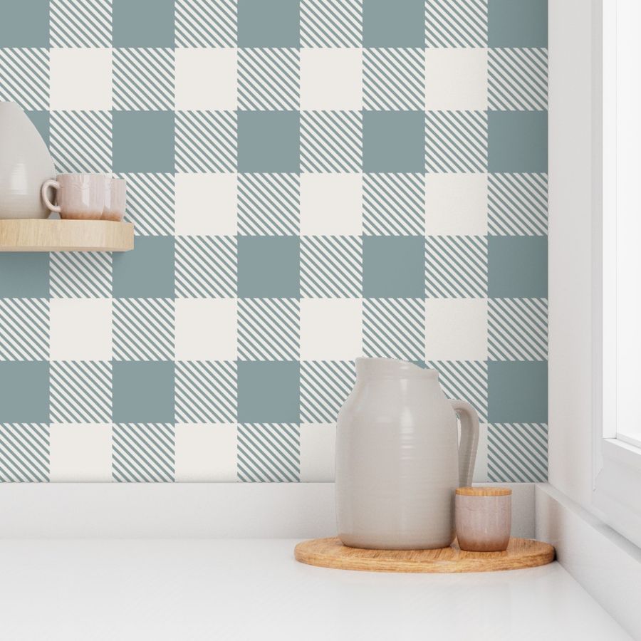 Wallpaper | Buffalo Plaid - Delft (SW - Naturally Refined Collection)